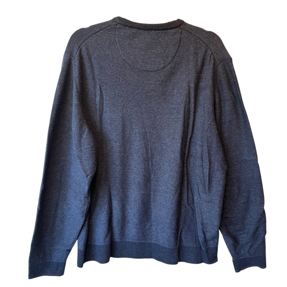 Jos A Bank Reserve Sweater XXL Blue V-neck Wool Cashmere blend Mens pullover - Picture 2 of 7